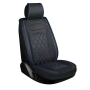 Калъфи за предни седалки, 2бр. протектори от еко кожа, черен цвят, снимка 1