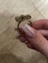 Марков, позлатен пръстен с релефни форми, снимка 2