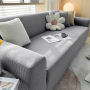 Еластичен калъф за диван "Комфорт", светло сиво