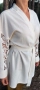 Ленено кимоно / Кимоно от американ и дантела ръчна изработка , снимка 13