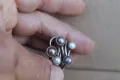 Уникален дамски сребърен пръстен с перли, снимка 3