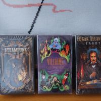 Таро карти: Steampunk Tarot & Edgar Allan Poe Tarot & Villains Tarot, снимка 1 - Карти за игра - 34296517