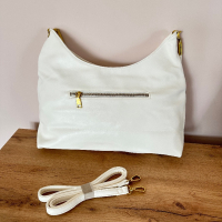 Бяла дамска чанта с две дръжки, снимка 3 - Чанти - 45004172