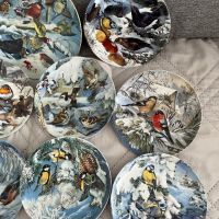 Голяма, красива и пъстра колекция чинии с горски птици  за окачване, снимка 4 - Чинии - 45357033