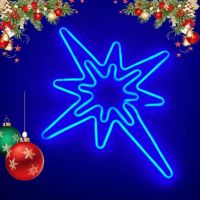 Светеща коледна LED звезда, водоустойчива,52 см, снимка 2 - Декорация за дома - 45830531