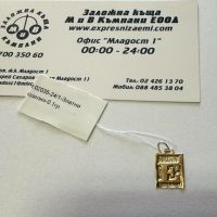 Златна  висулка 0.1гр , снимка 1 - Колиета, медальони, синджири - 45195145