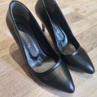 Дамски елегантни черни обувки , снимка 3 - Дамски обувки на ток - 45116757