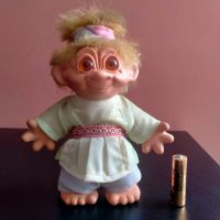 Играчка Кукла Трол Troll 17 см + коса , снимка 4 - Колекции - 45372927