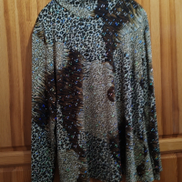Лъскава блуза с пайети , снимка 1 - Блузи с дълъг ръкав и пуловери - 45034027