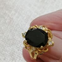 красиви позлатени пръстени с камъни , снимка 7 - Пръстени - 45394761