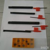Комплект от 4 броя стругарски ножа 7, 8, 10 и 12 мм. SCLCR06 + 10 пластини, снимка 11 - Други инструменти - 45863553