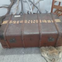 Английски винтидж пътнически сандък, снимка 10 - Антикварни и старинни предмети - 45687543
