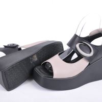 СЕЗОН'24! Ефектни дамски сандали на платформа-Естествена кожа-Два цвята, снимка 9 - Сандали - 45191814