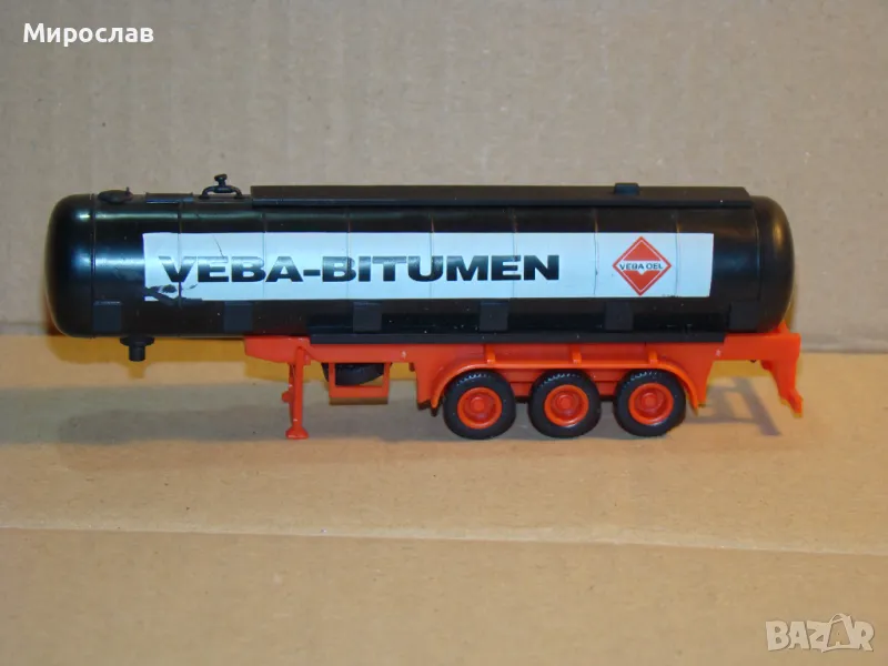 HERPA? H0 1/87 РЕМАРКЕ ТИР КАМИОН МОДЕЛ КОЛИЧКА ЦИСТЕРНА, снимка 1