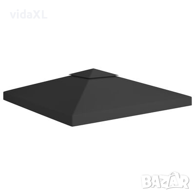 vidaXL Двоен покрив за шатра, 310 г/м², 3x3 м, черен(SKU:312072, снимка 1