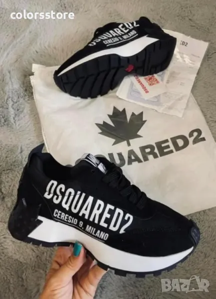 Дамски черни маратонки  Dsquared2/BR52z, снимка 1