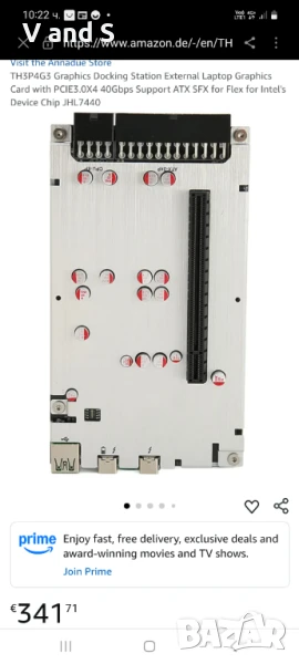 Докинг станция за графична карта TH3P4G3, външна, за лаптоп, с PCIE3.0X4, поддръжка на 40Gbps, ATX, , снимка 1