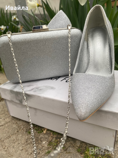 Комплект- официални обувки и чанта, снимка 1