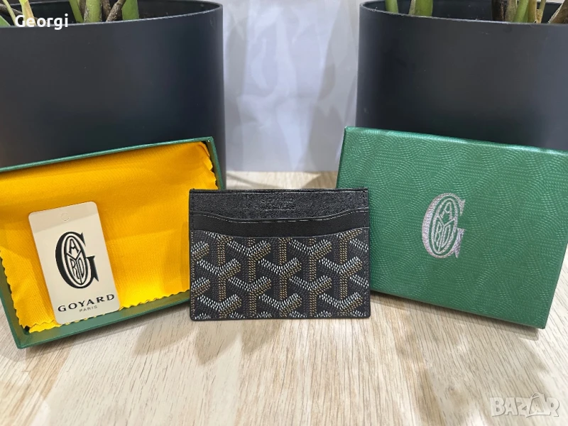 ПРОМОЦИЯ Goyard черен Cardholder Чисто Нов, снимка 1