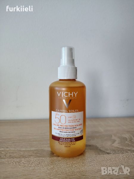 Vichy Capital Soleil Слънцезащитна вода за лице и тяло за подобряване на тена SPF50 x200 мл, снимка 1