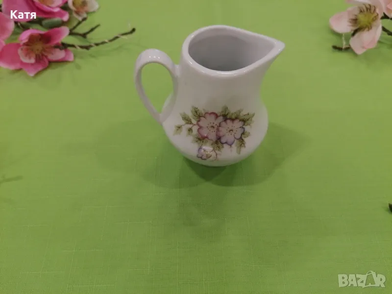 Каничка за мляко порцелан Китка Нови Пазар, снимка 1