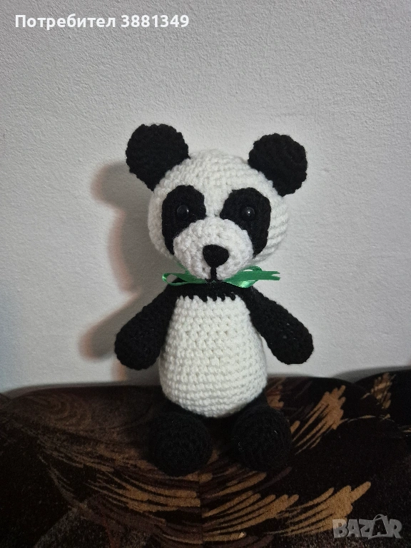 Ръчно изработена играчка - Панда, снимка 1