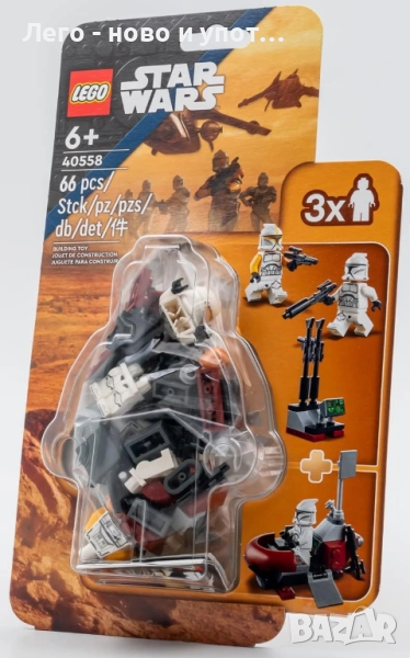 НОВО LEGO Star wars 40558 - Clone Trooper Command Station blister pack, снимка 1