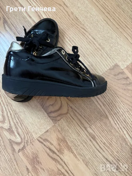 Дамски кецове WALTLAUFER- номер 38 - естествен лак, снимка 1