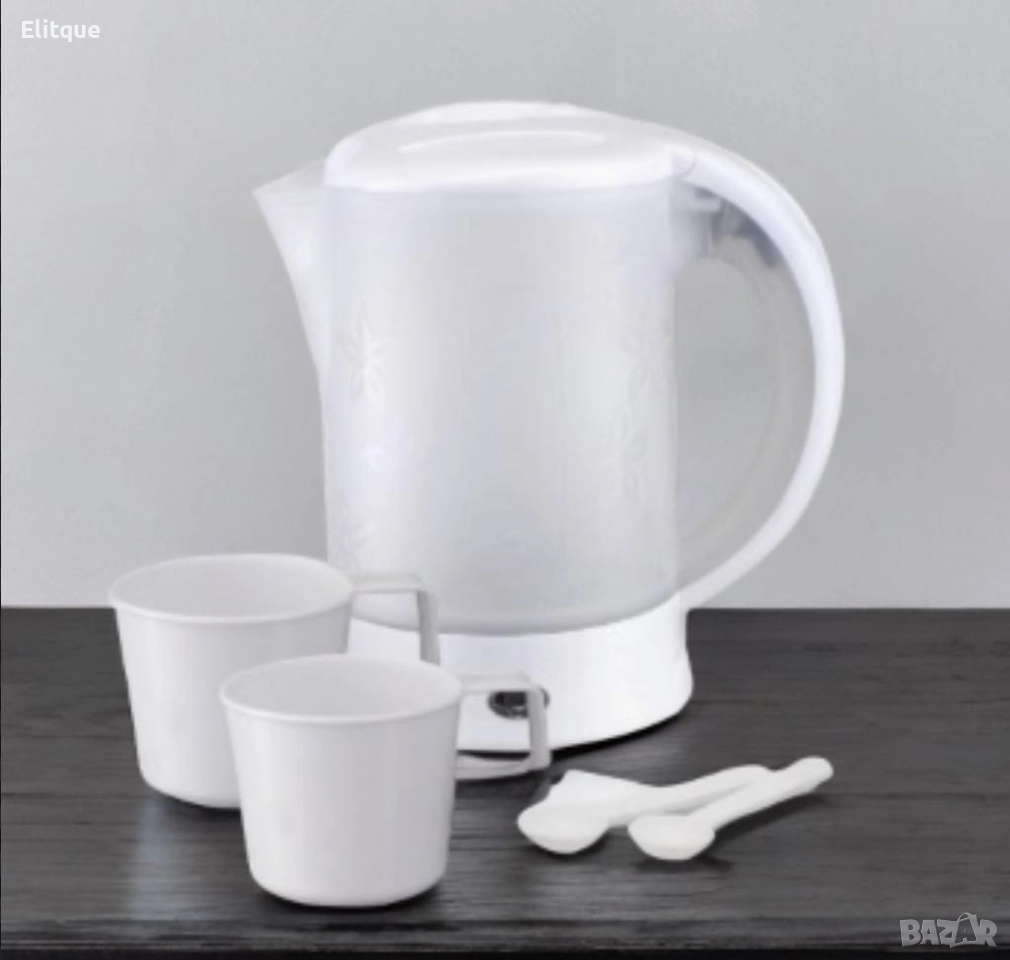 Електрическа кана туристическа Rosberg 600W, 0.6л., Бяла, снимка 1