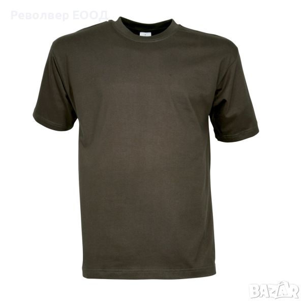Мъжка тениска Percussion - Plain, в цвят Khaki, снимка 1