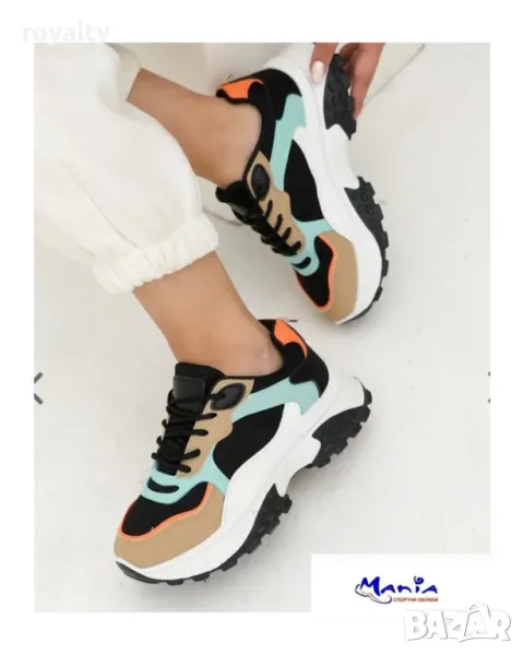 Дамски многоцветни маратонки, снимка 1