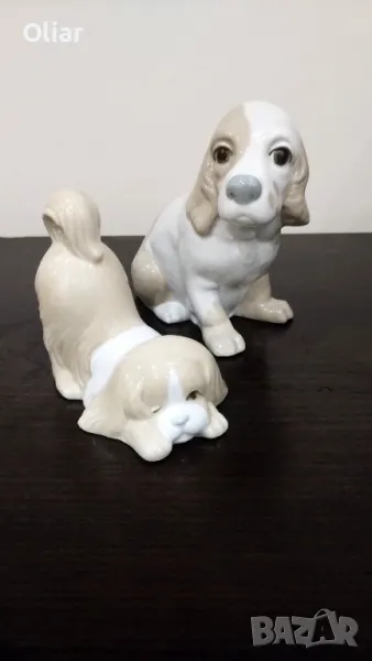 Много сладки, винтидж, фигурки на кученца ит порцелан. Испания., снимка 1