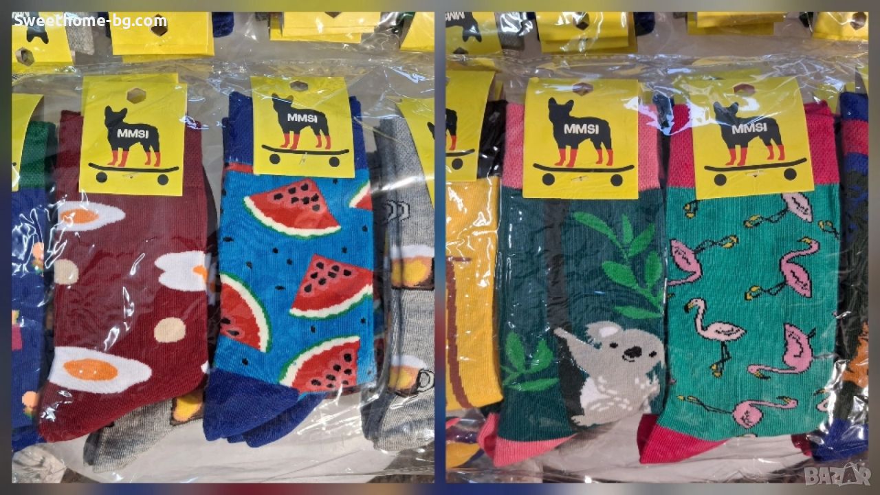 чорапи с десен , снимка 1