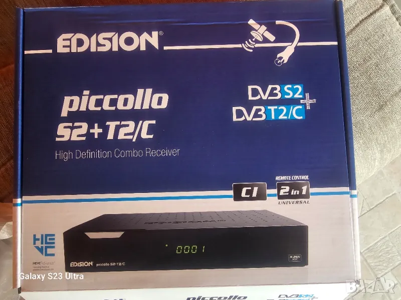 Сателитен приемник Edision Piccollo s2,T2,c, снимка 1