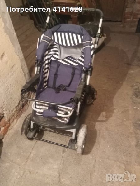 Бебешка комбинирана количка, сгъваема, снимка 1