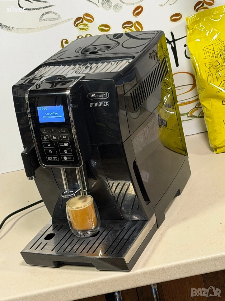 Кафемашина кафе автомат delonghi dinamica с гаранция, снимка 1
