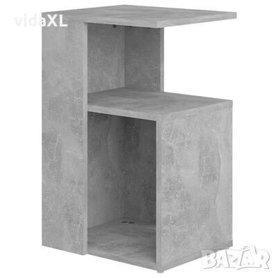 vidaXL Странична маса, бетонно сива, 36x30x56 см, ПДЧ*SKU:802997, снимка 1