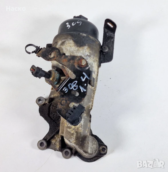 Тяло Стойка Корпус Маслен Филтър Пежо 308 1.4 1.6 ВТИ Peugeot 308 1.4 1.6 VTi, снимка 1