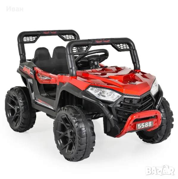 ТОП ЦЕНА!НОВО!Акумулаторен джип Fast UTV RED с 12V батерия,дистанционно,USB, снимка 1