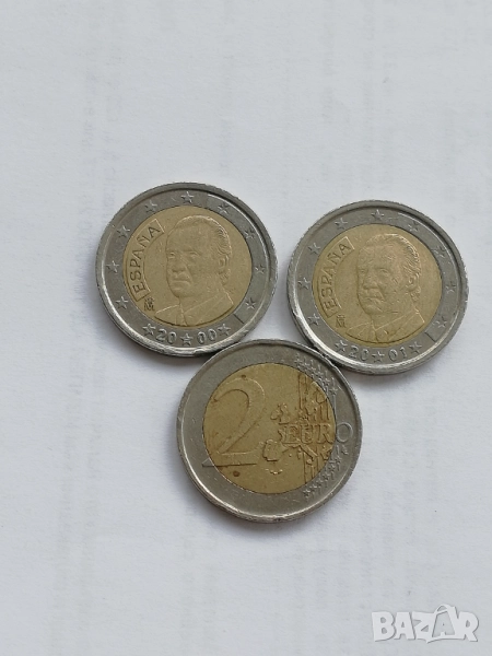 лот 2 евро Испания 2000-2002 г., снимка 1