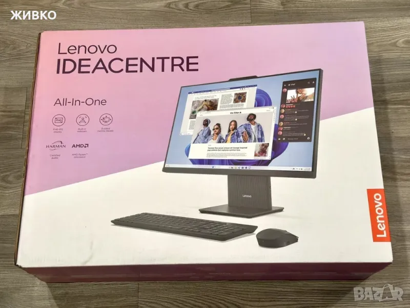 Компютър 27" LENOVO IdeaCentre AMD Ryzen 7 27" инча, снимка 1