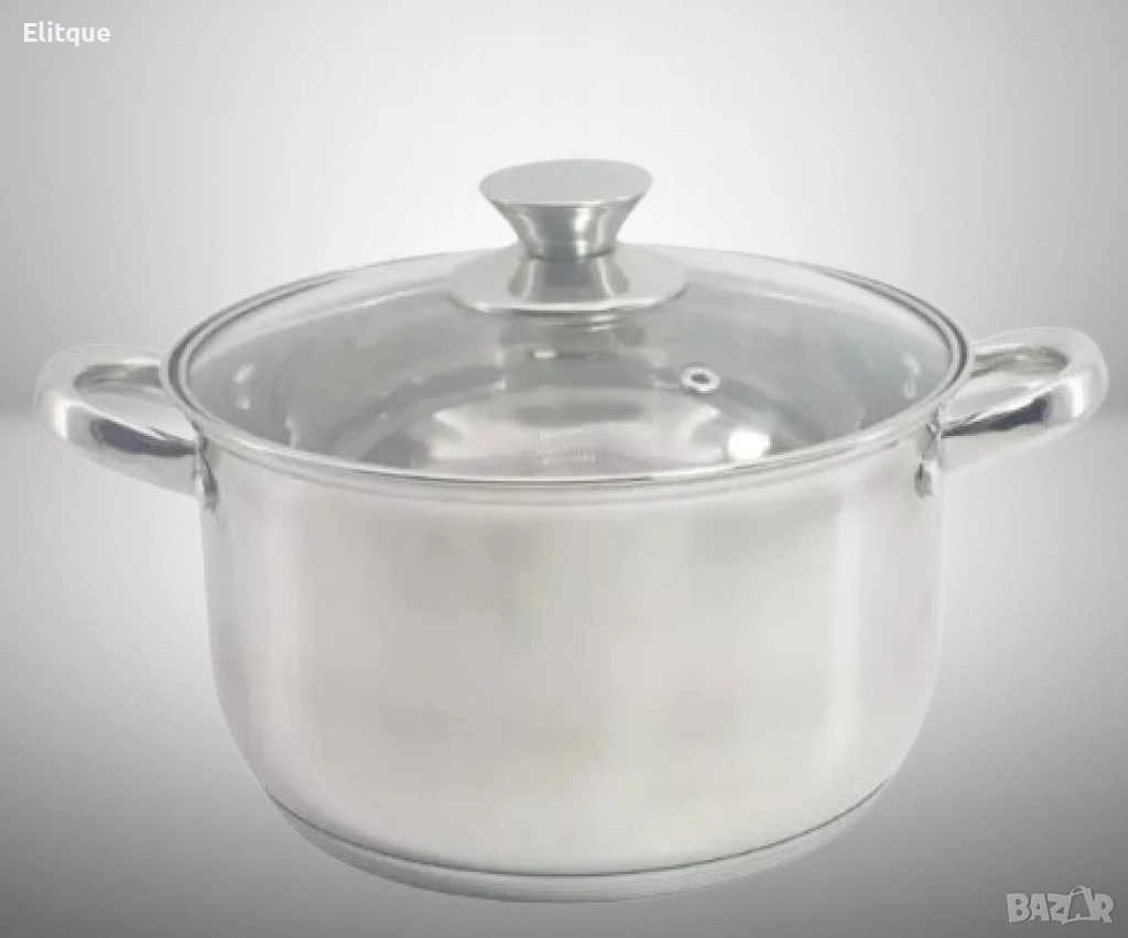 Тенджера Rosberg, 16/18/20/22/24/26 см, Неръждаема стомана, снимка 1