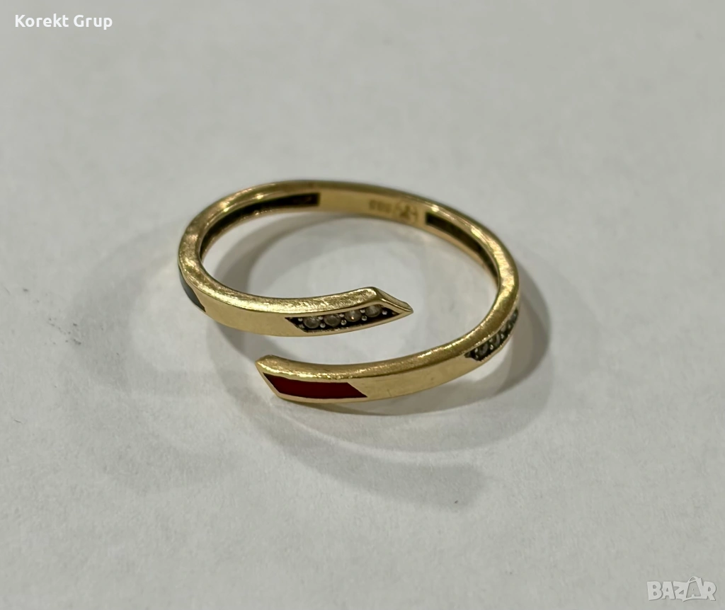 Златен пръстен 1.7 грама 14 карата 585, снимка 1