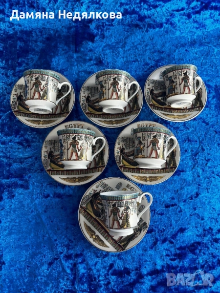 египетски сервиз за чай или кафе , снимка 1