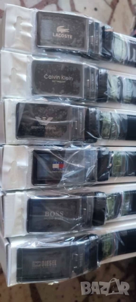 колани от естестествена кожа в кутия calvin klein tommy hilfiger emporio armani, снимка 1