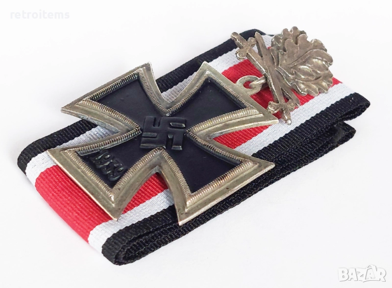 WW2 3 Райх, Рицарски кръст с дъбови листа и мечове, снимка 1