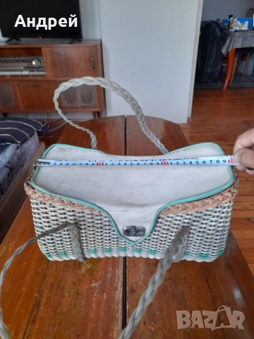 Стара плетена чанта #10, снимка 5 - Други ценни предмети - 52949830
