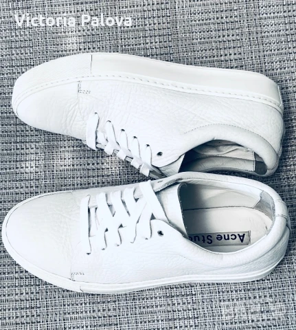 Лукс ACNE STUDIOS ADRIANA  Швеция маратонки естествена кожа, снимка 10 - Маратонки - 50963105