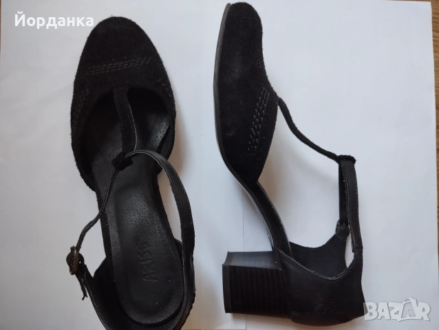 Дамски пролетни обувки ARISE с нисък дебел ток, снимка 2 - Дамски обувки на ток - 54148071