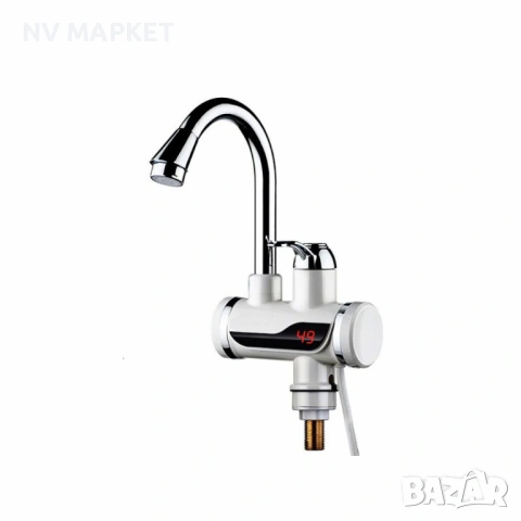 Смесител с проточен бойлер, за плот,  3000W + дисплей,24м гаранция, снимка 2 - Бойлери - 53836938